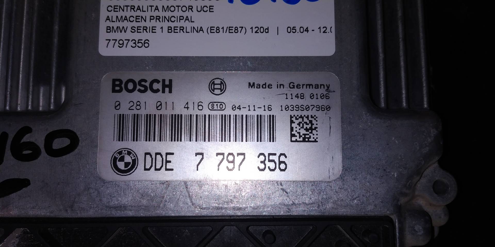 BMW 1 Series E81/E82/E87/E88 (2004-2013) Engine Control Unit ECU 7797356 18811848