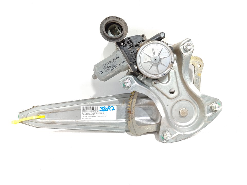 TOYOTA Yaris 3 generation (2010-2019) Rear Right Door Window Regulator 857200D120 23777080