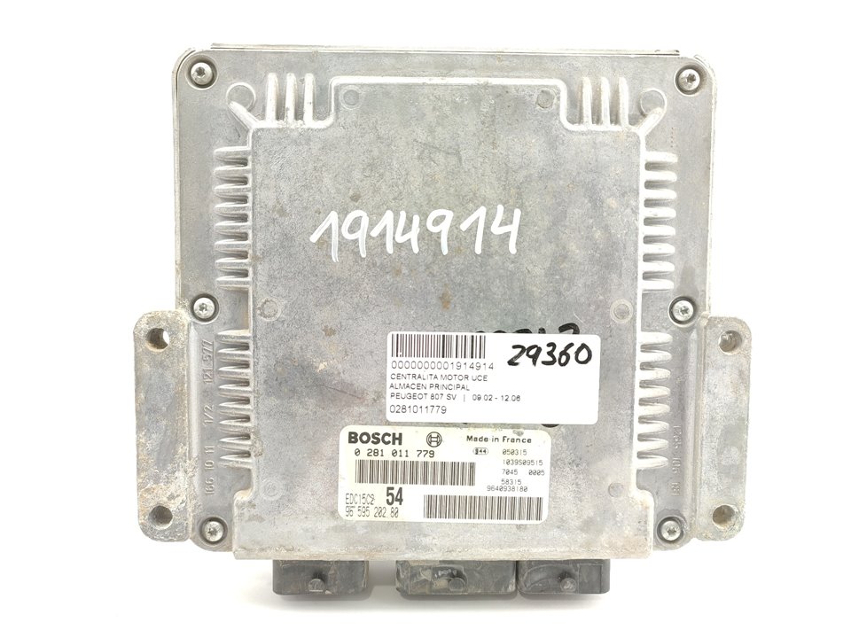 PEUGEOT 807 1 generation (2002-2012) Engine Control Unit ECU 0281011779 18948121