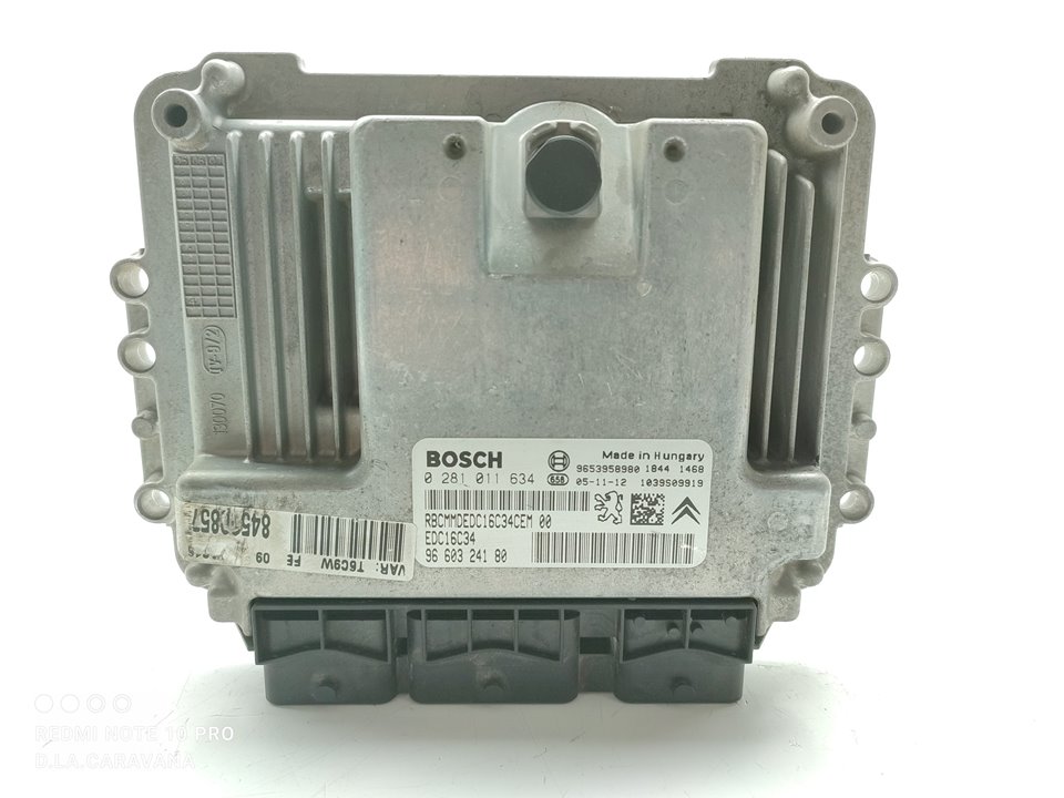 SKODA 307 1 generation (2001-2008) Μονάδα ελέγχου κινητήρα ECU 0281011634 23780591