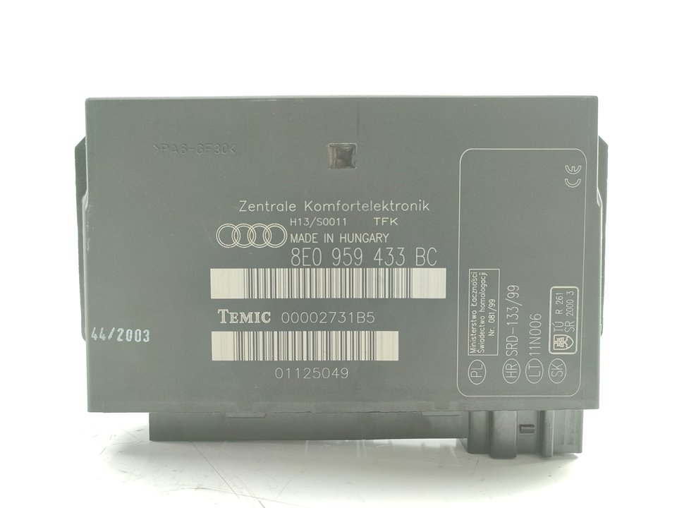 AUDI A4 B7/8E (2004-2008) Другие блоки управления 8E0959433BC 25034737