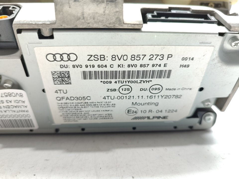 AUDI A3 8V (2012-2020) Другие внутренние детали 8V0857273P 25019855