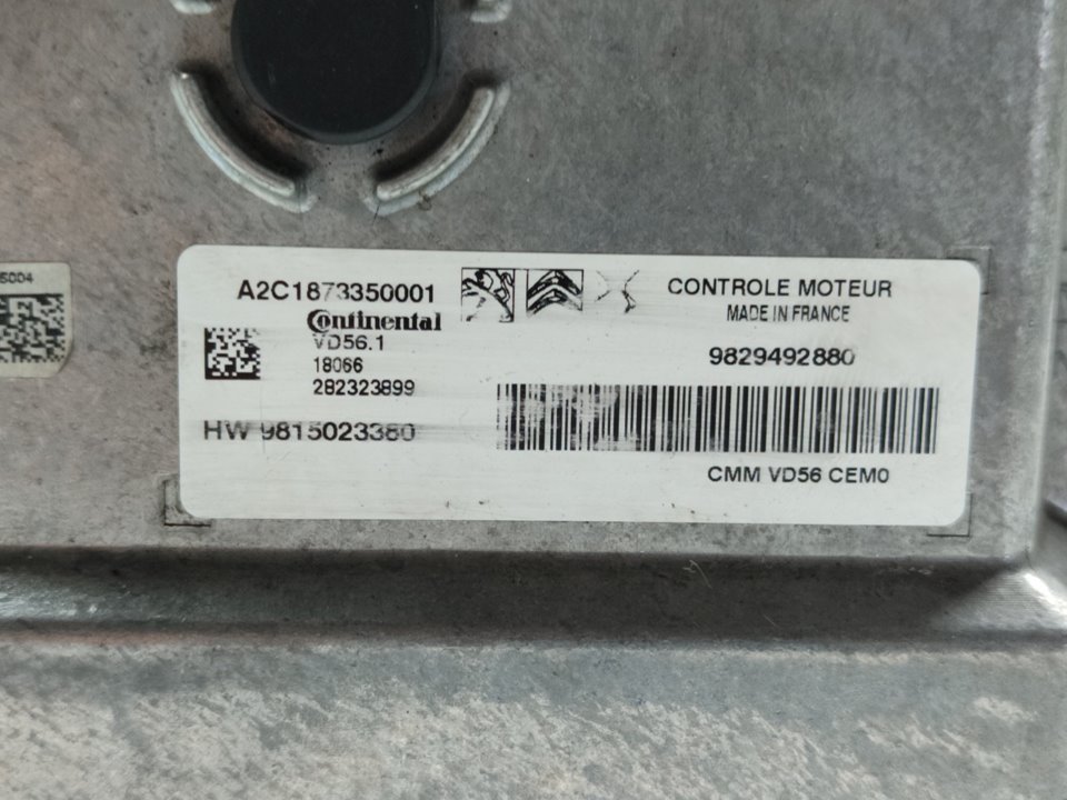 PEUGEOT 308 T9 (2013-2021) Блок керування двигуном ECU 9829492880 25927483