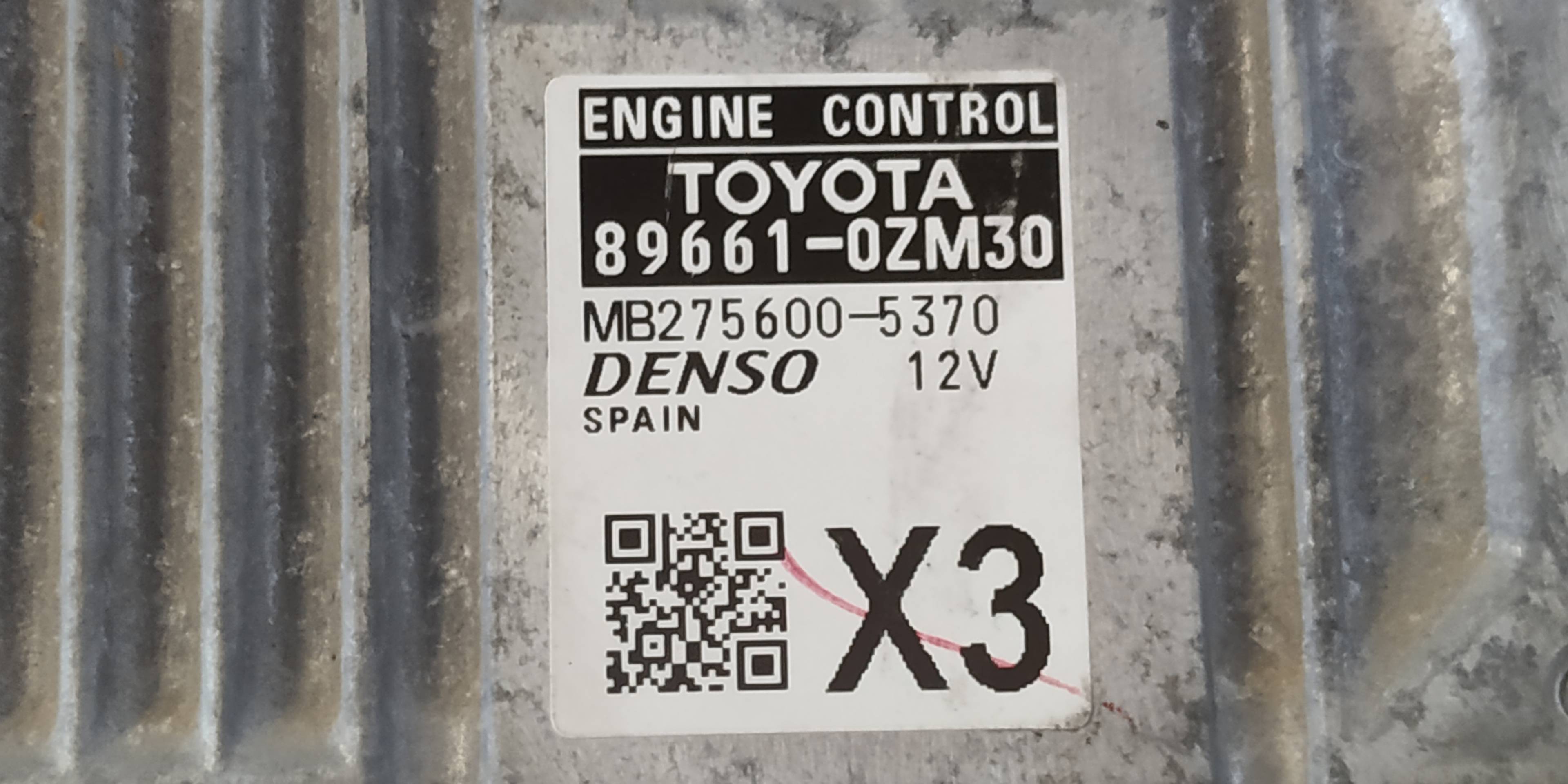 TOYOTA Auris 2 generation (2012-2015) motorvezérlő egység 896610ZM30 18878582