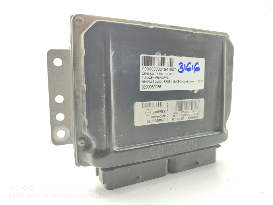 RENAULT Clio 3 generation (2005-2012) Engine Control Unit ECU 8200059086 22886186