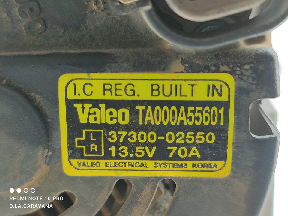 HYUNDAI Getz 1 generation (2002-2011) Генератор TA000A55601 22936754