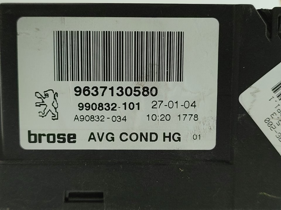 PEUGEOT 307 1 generation (2001-2008) Motor regulator geam ușă stânga față 9637130580 19002012