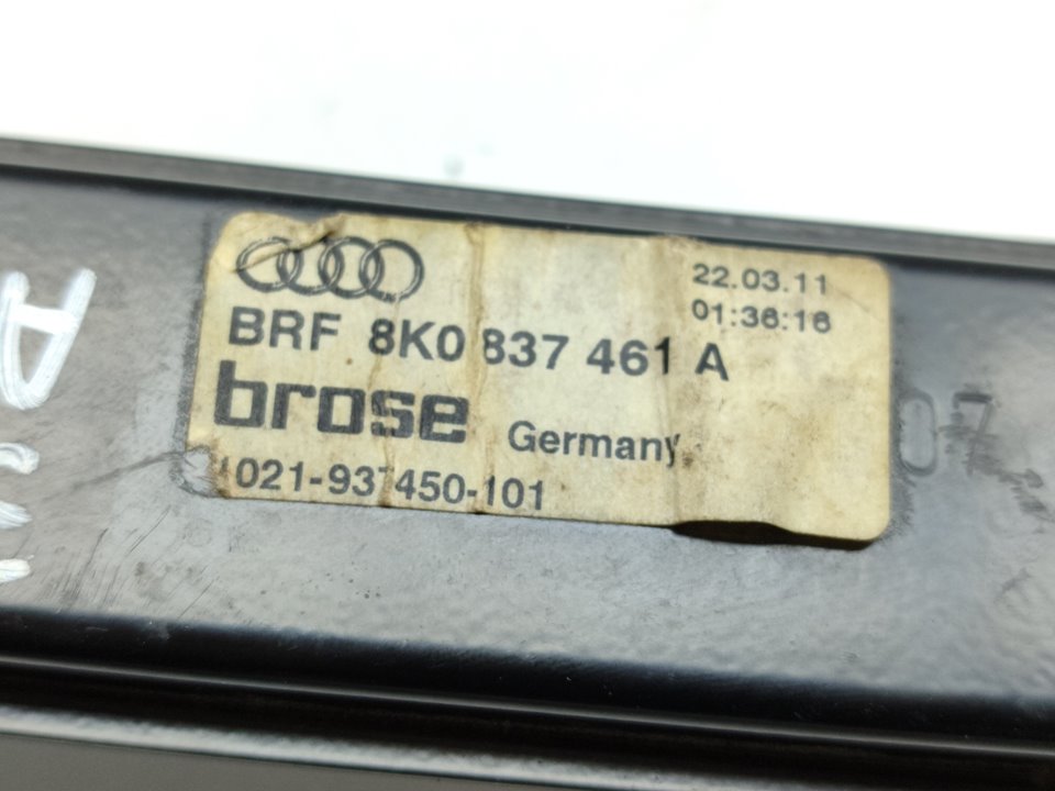 AUDI A5 Sportback 8T (2009-2011) Regulator de geam ușă stânga față 8K0837461A 24457430