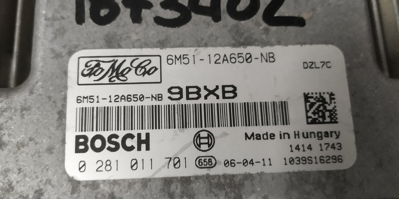 FORD C-Max 1 generation (2003-2010) Moottorin ohjausyksikkö ECU 6M5112A650NB 18927604