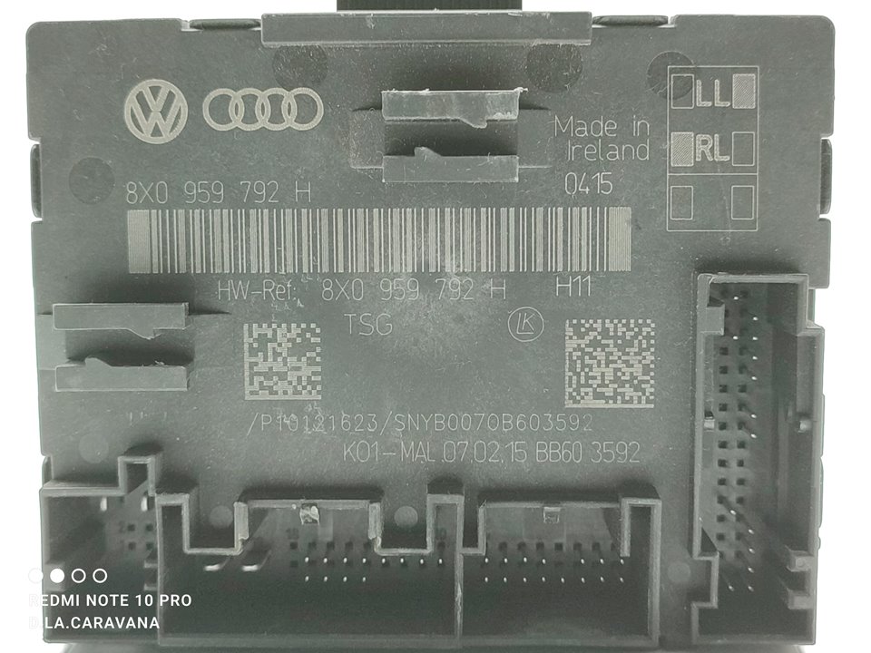 AUDI Q3 8U (2011-2020) Andre kontrolenheder 8X0959792H 24457648