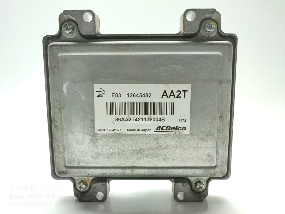 CHEVROLET Aveo T200 (2003-2012) Calculateur d'unité de commande du moteur 12645482 25019800