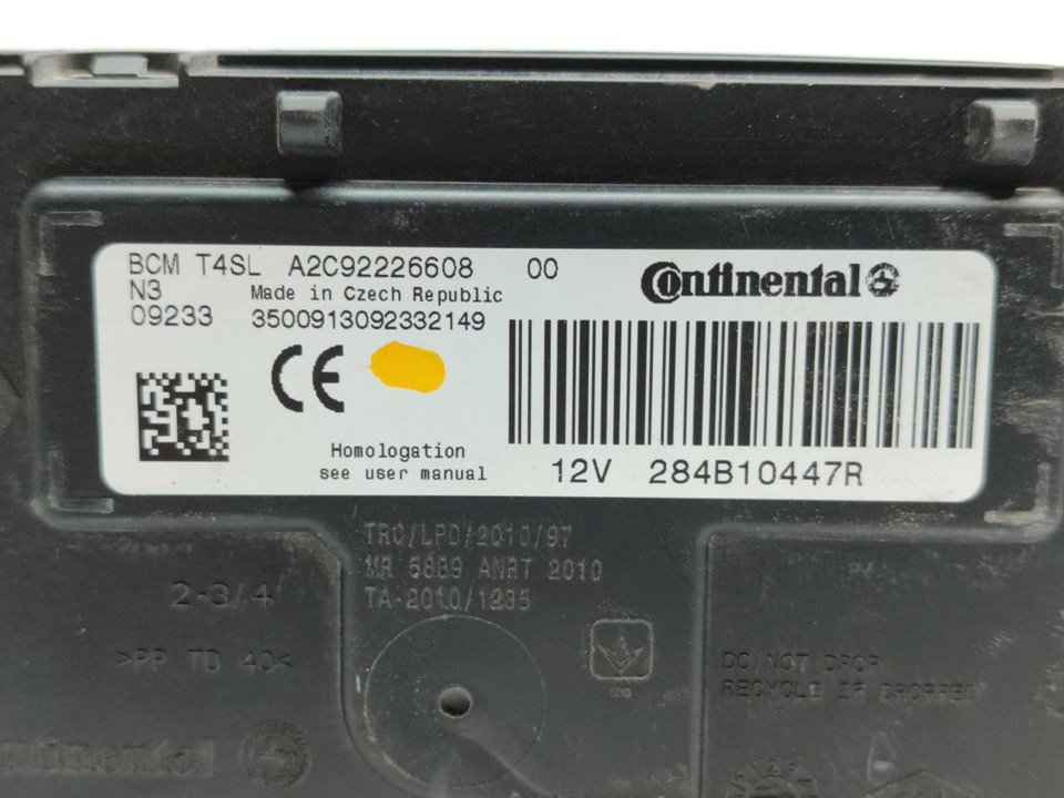 DACIA Sandero 2 generation (2013-2020) Other Control Units 284B10447R 25021287