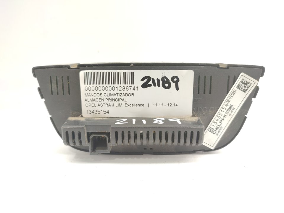 OPEL Astra J (2009-2020) Unitate de control al climei 13435154 23996757