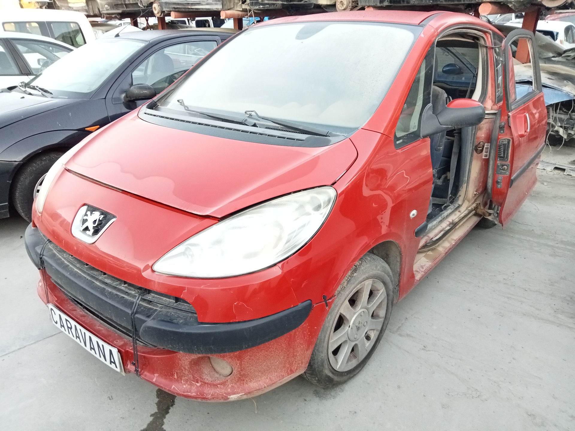 PEUGEOT 1007 1 generation (2005-2009) Front Left Door 9002V9 18885713