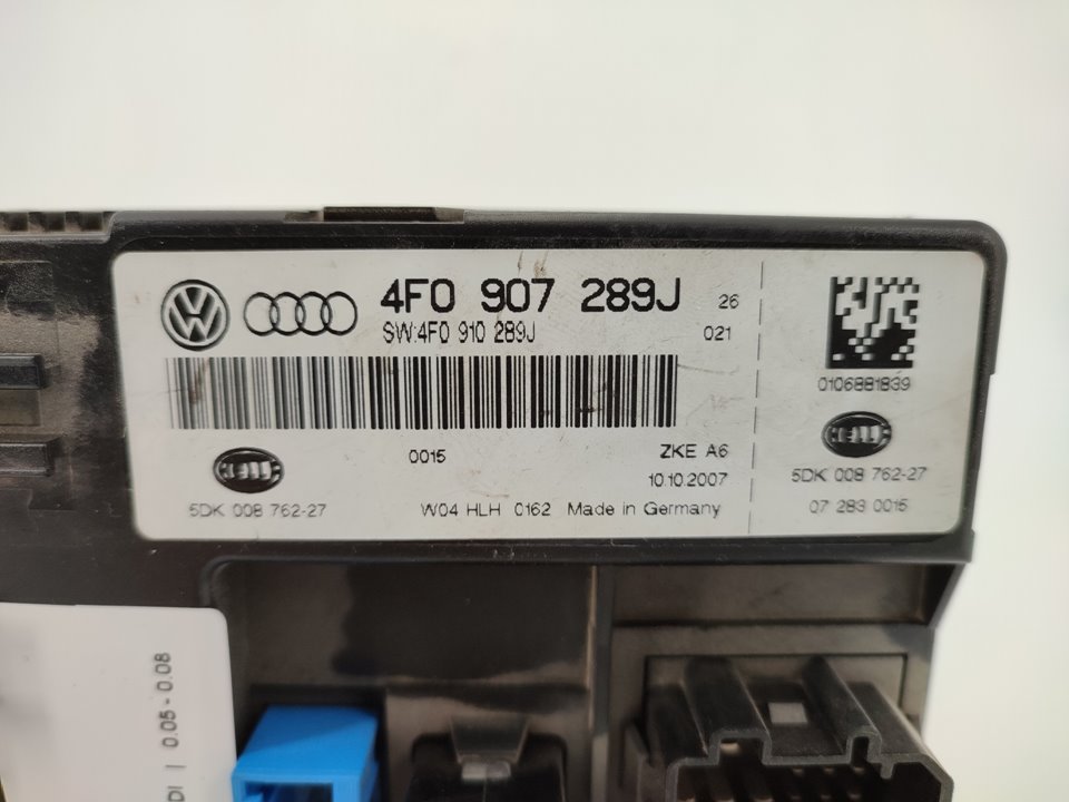 AUDI A6 C6/4F (2004-2011) Другие блоки управления 4F0907289J 18939064