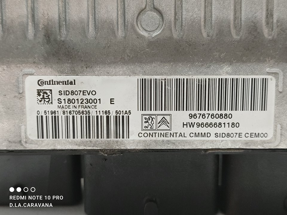 PEUGEOT 508 1 generation (2010-2020) Engine Control Unit ECU 9666681180 25926574