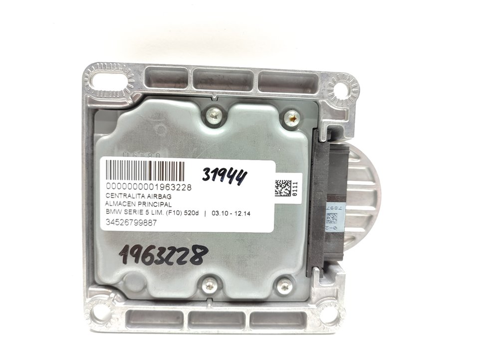 BMW 5 Series F10/F11 (2009-2017) SRS Control Unit 34526799887 25019258