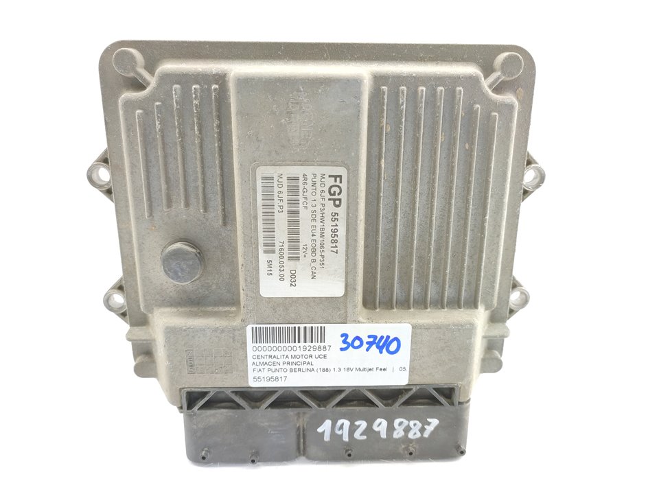 FIAT Punto 3 generation (2005-2020) Calculateur d'unité de commande du moteur 55195817 18964442