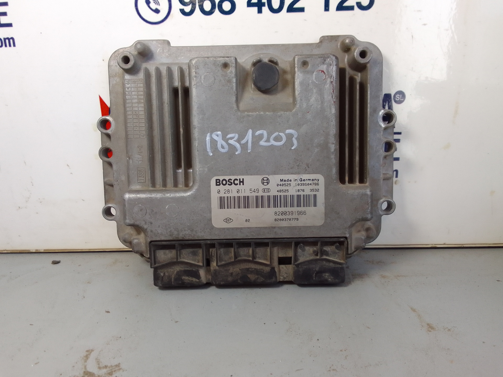 RENAULT Megane 2 generation (2002-2012) Engine Control Unit ECU 8200391966 18914244