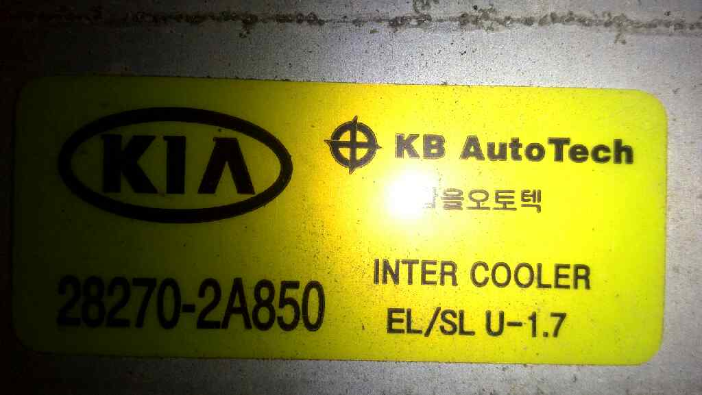 KIA Sportage 3 generation (2010-2015) Radiator intercooler 282702A850 18811662