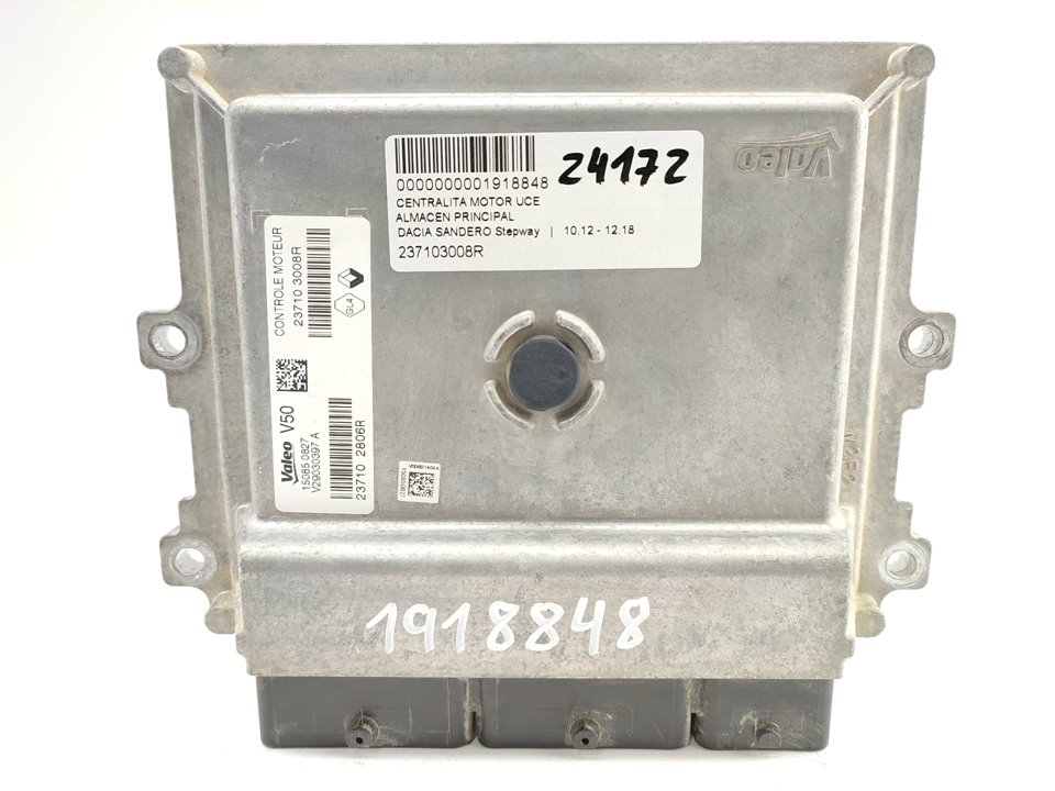 DACIA Sandero 2 generation (2013-2020) Moottorin ohjausyksikkö ECU 237103008R 23769224