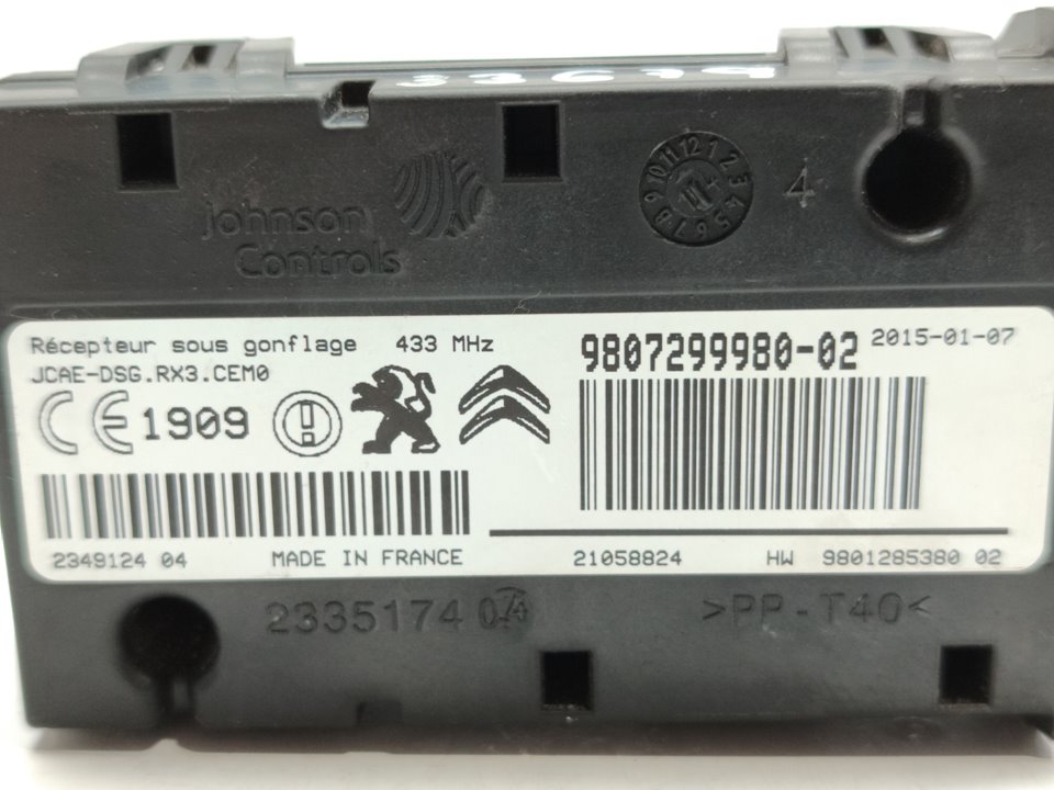 CITROËN C4 2 generation (2010-2024) Other Control Units 9807299980 25021576