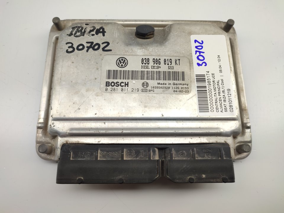 SEAT Ibiza 3 generation (2002-2008) Engine Control Unit ECU 0281011219 24391025