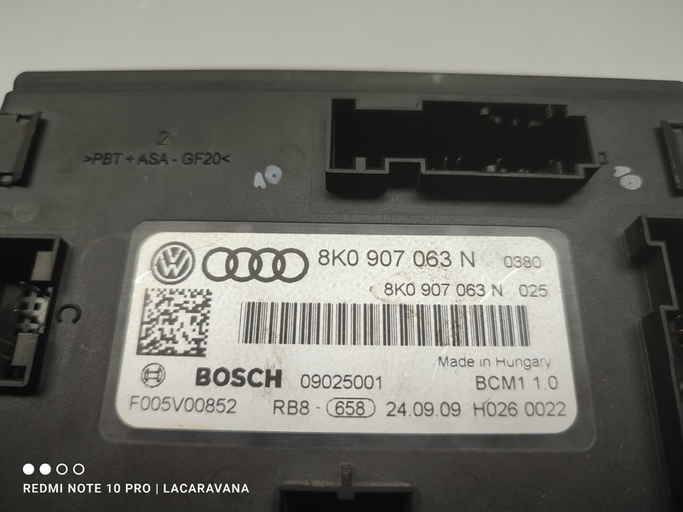 AUDI A4 B8/8K (2011-2016) Autres unités de contrôle 8K0907063N 25357307