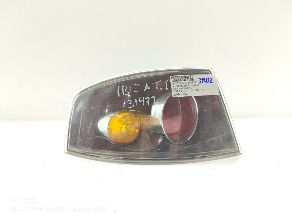 SEAT Cordoba 2 generation (1999-2009) Rear Left Taillight 6L6945095E 22936639