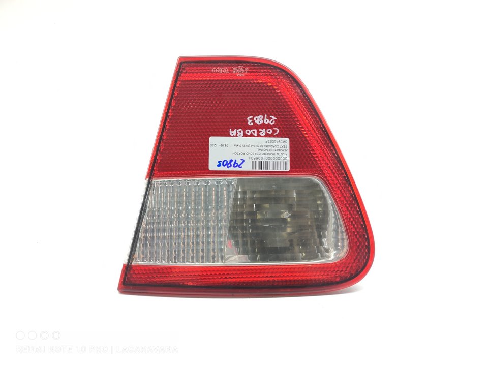 SEAT Ibiza 2 generation (1993-2002) Rear Right Taillight Lamp 6K5945092F 22936659