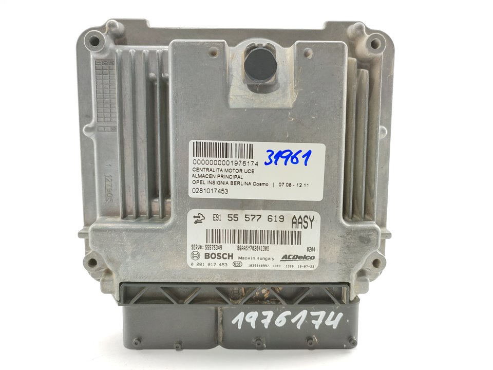 OPEL Insignia A (2008-2016) Engine Control Unit ECU 0281017453 25018436