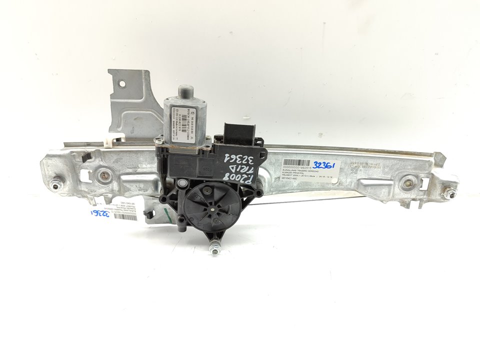 PEUGEOT 2008 1 generation (2013-2020) Rear Right Door Window Regulator 9816401480 23778729