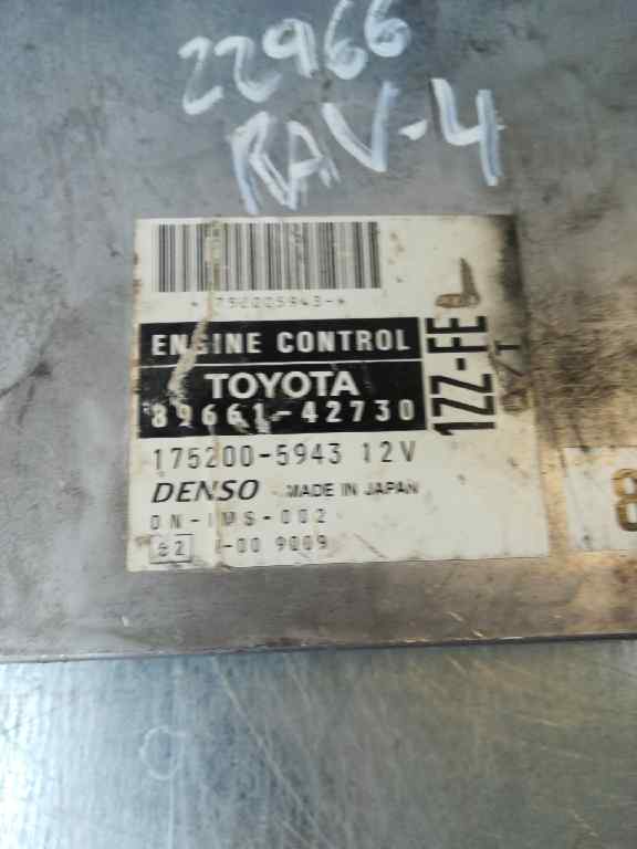 TOYOTA RAV4 2 generation (XA20) (2000-2006) Μονάδα ελέγχου κινητήρα ECU 1752005943 18832580