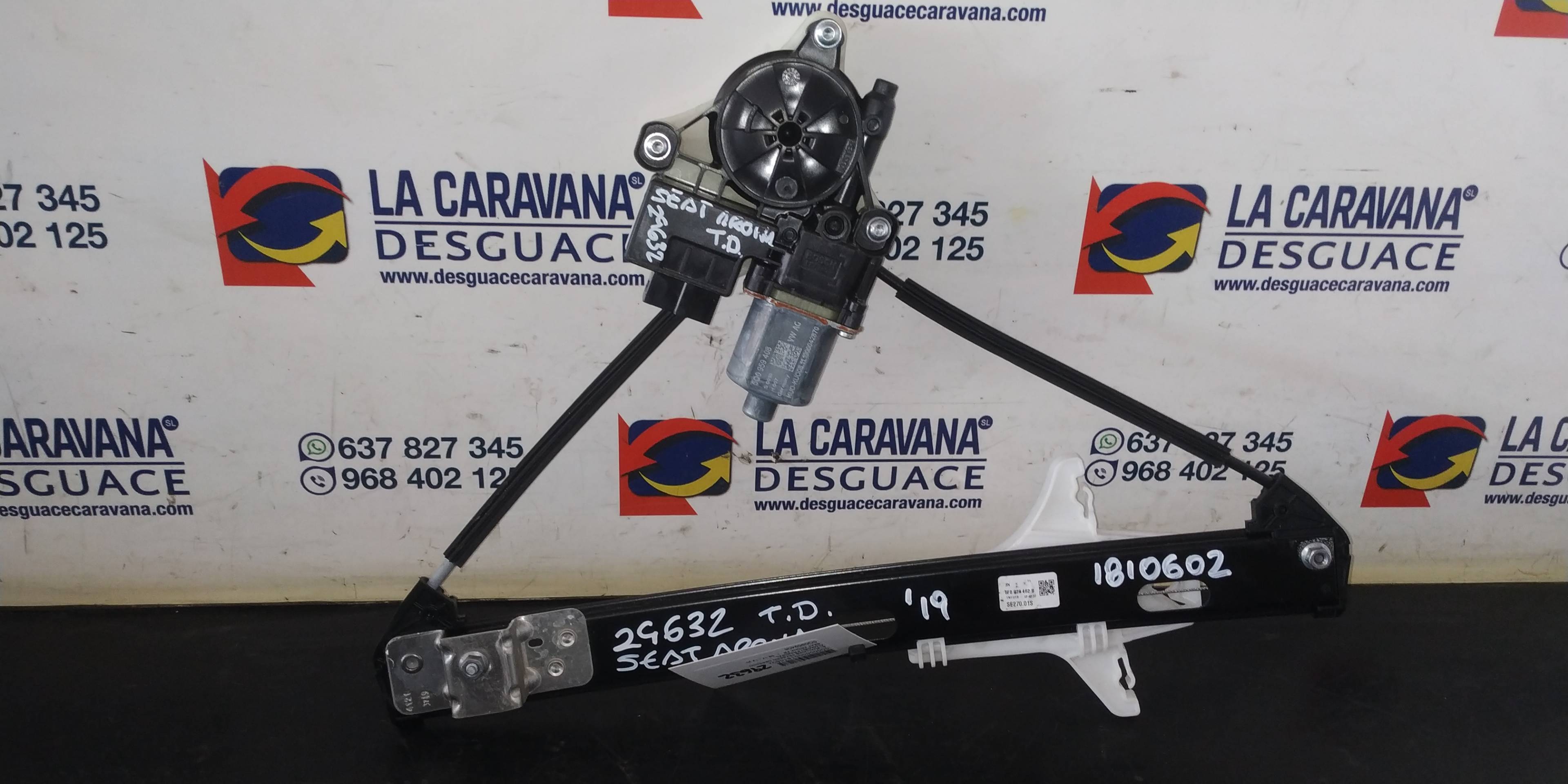 SEAT Arona 1 generation (2017-2024) Regulator de geam ușă dreapta spate 5Q0959408 18903502