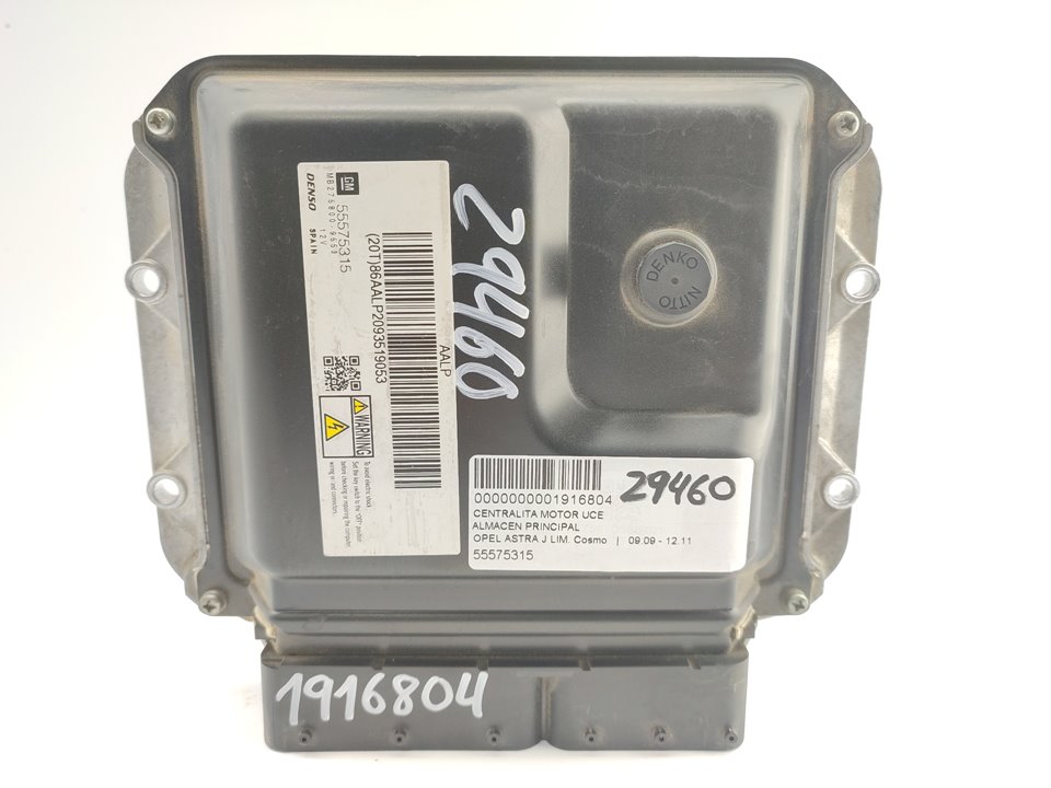 OPEL Astra J (2009-2020) Engine Control Unit ECU 55575315 18951692