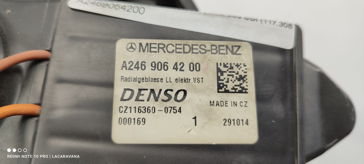 MERCEDES-BENZ CLA-Class C117 (2013-2016) Heater Blower Fan A2469064200 18944335