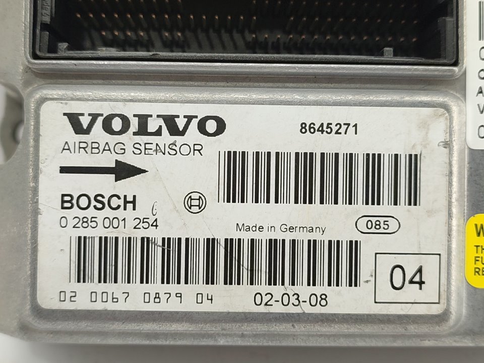 VOLVO S80 1 generation (1998-2006) Unité de contrôle SRS 0285001254 18810890