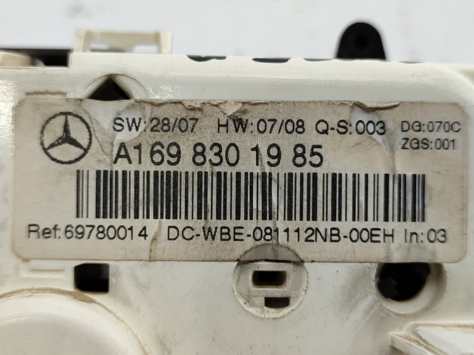 MERCEDES-BENZ A-Class W169 (2004-2012) Climate  Control Unit A1698301985 19003279