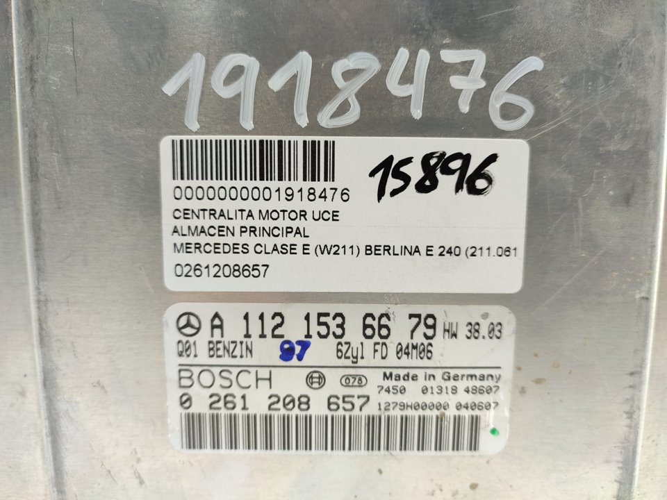 MERCEDES-BENZ E-Class W211/S211 (2002-2009) Engine Control Unit ECU 0261208657 18949989