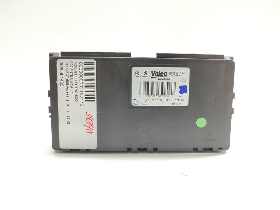 PEUGEOT 508 1 generation (2010-2020) Other Control Units 9665961480 25927428