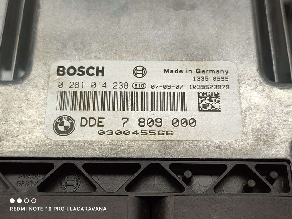 BMW 3 Series E90/E91/E92/E93 (2004-2013) Motorkontrolenhed ECU 0281014238 25963652