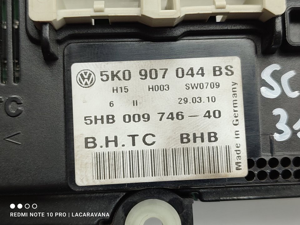 VOLKSWAGEN Scirocco 3 generation (2008-2020) Climate  Control Unit 5K0907044BS 18991651