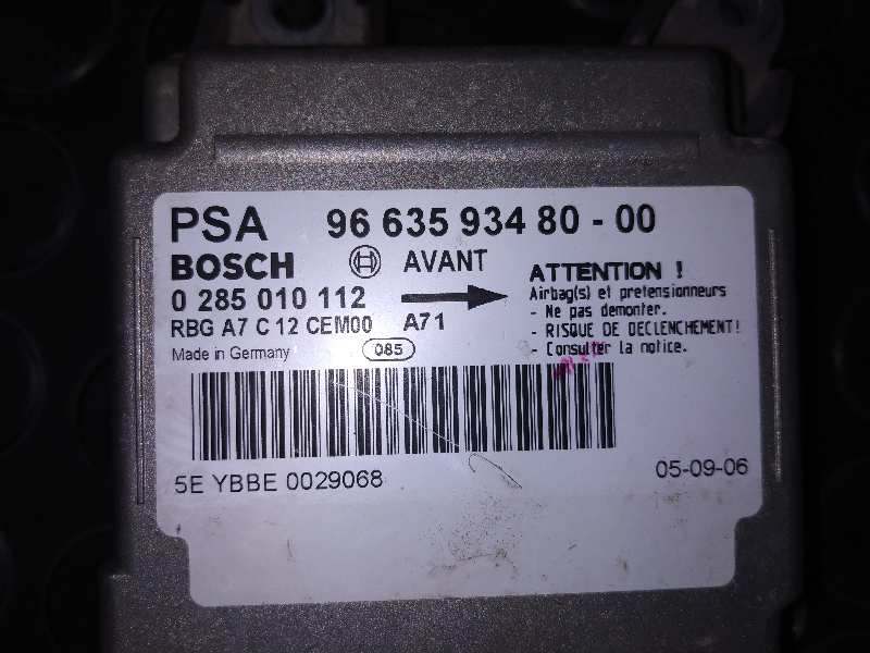 PEUGEOT 207 1 generation (2006-2009) Other part 9663593480 18834336