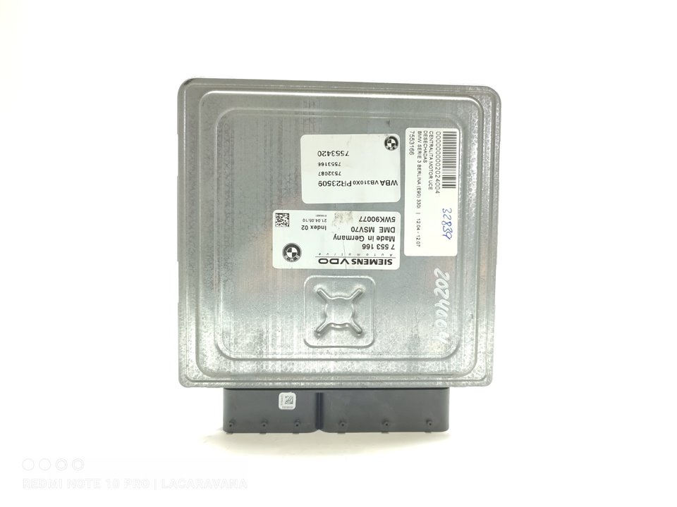 BMW 3 Series E90/E91/E92/E93 (2004-2013) Engine Control Unit ECU 7553166 27319730