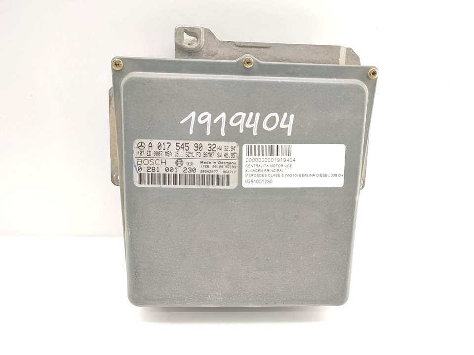 MERCEDES-BENZ E-Class W210 (1995-2002) Motorkontrollenhet ECU 0281001230 18953691