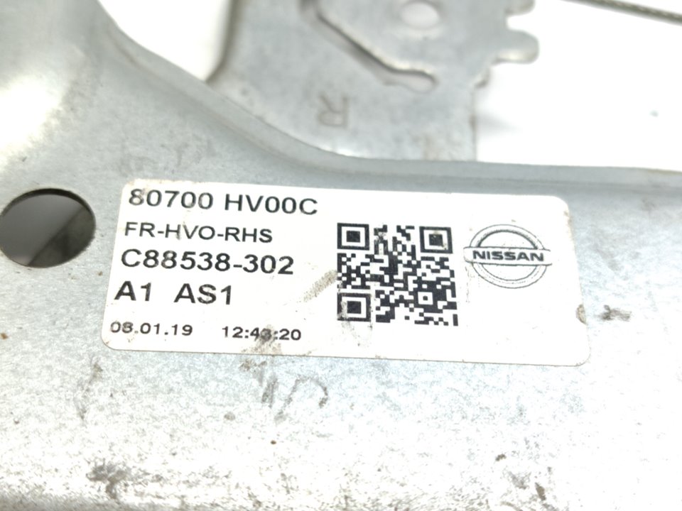 NISSAN Qashqai 2 generation (2013-2023) Priekšējo labo durvju logu pacēlājs 80700HV00C 18843701