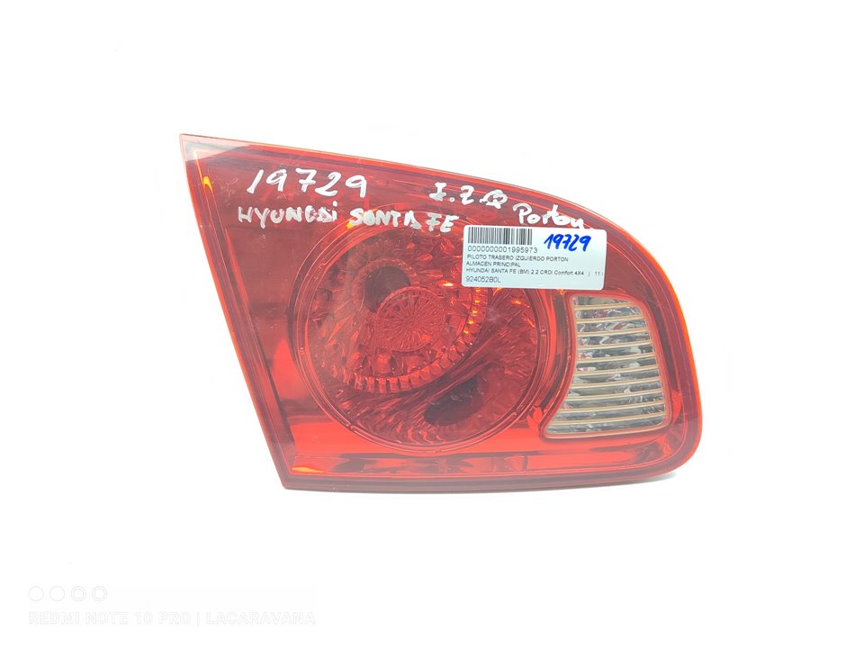 HYUNDAI Santa Fe CM (2006-2013) Rear Left Taillight 924052B0L 23780512