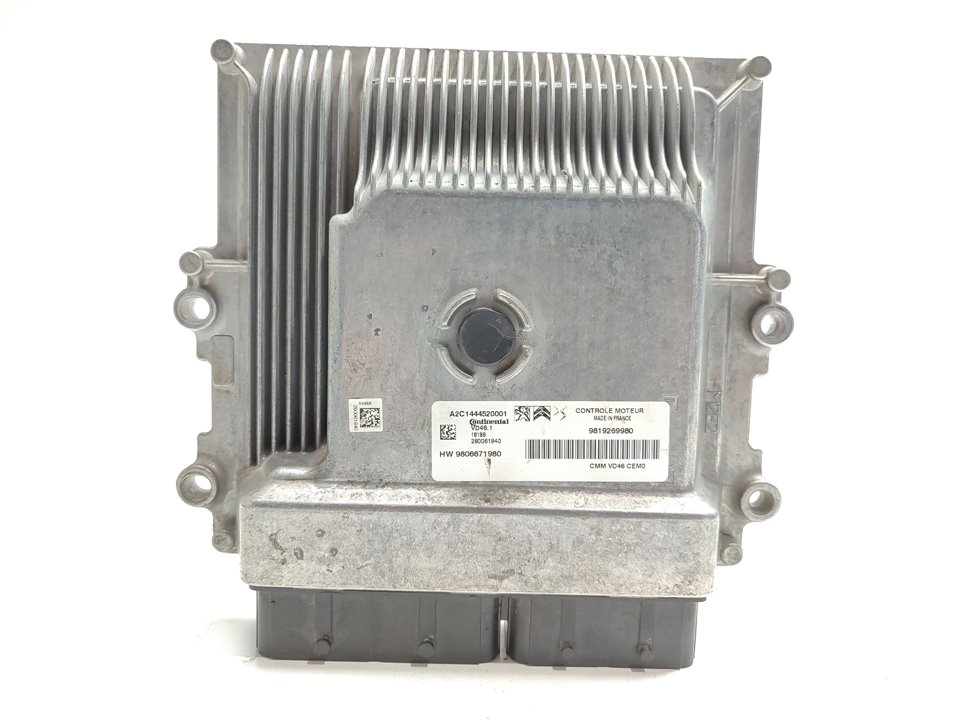 CITROËN C4 Cactus 1 generation (2014-2024) Блок керування двигуном ECU 9806671980 24972189