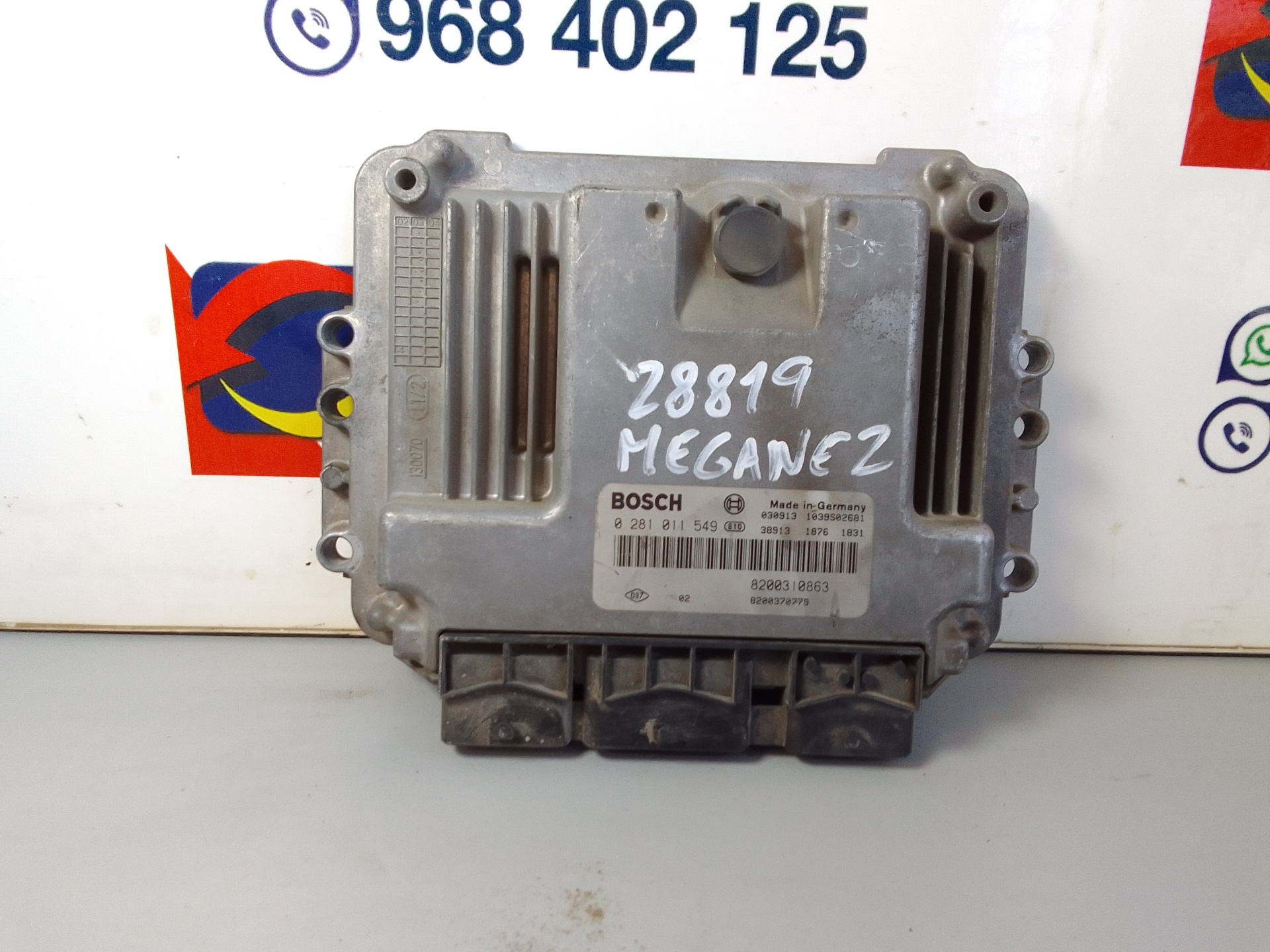 RENAULT Megane 2 generation (2002-2012) Variklio kompiuteris 8200310863 18886515