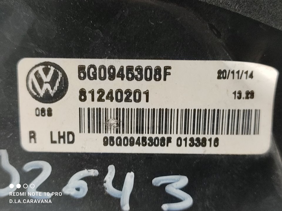 VOLKSWAGEN Golf 7 generation (2012-2024) Фонарь задний правый 5G0945308F 23789552